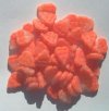 50 10mm Fluorescent Orange & White Leaf